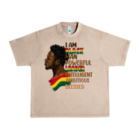 French Oak I am black man Urban Heavy Tee - FaDigitalArtStudio