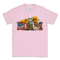 Bubblegum Pink mom boots hat and sunflower Classic Tee - Artiststas