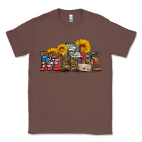 Chestnut mom boots hat and sunflower Classic Tee - Artiststas