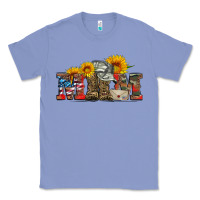 Colony Blue mom boots hat and sunflower Classic Tee - Artiststas