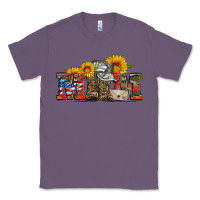 Lavender mom boots hat and sunflower Classic Tee - Artiststas