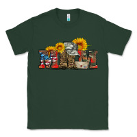 Sports Green mom boots hat and sunflower Classic Tee - Artiststas