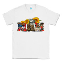 White mom boots hat and sunflower Classic Tee - Artiststas