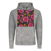Cloud Rock breast cancer sunflower seamless pattern Vintage Hoodie - BundleAndBundleShop