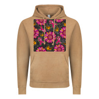 Vintage Camel breast cancer sunflower seamless pattern Vintage Hoodie - BundleAndBundleShop