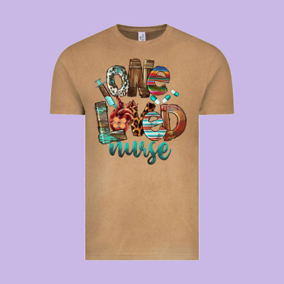 One Loved Nurse Vintage Tee Designed By Fadigitalartstudio