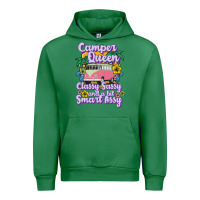 Emerald camp camping camper queen classy sassy and a bit smart assycamper camp Urban Hoodie - linhVisuals