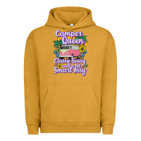 Pigment Peanut Butter camp camping camper queen classy sassy and a bit smart assycamper camp Urban Hoodie - linhVisuals