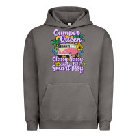 Pigment Tornado camp camping camper queen classy sassy and a bit smart assycamper camp Urban Hoodie - linhVisuals
