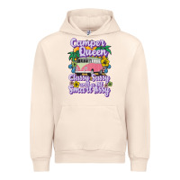 Sandshell camp camping camper queen classy sassy and a bit smart assycamper camp Urban Hoodie - linhVisuals