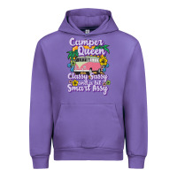 Tulip camp camping camper queen classy sassy and a bit smart assycamper camp Urban Hoodie - linhVisuals