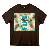 Chocolate Brown faith with cross Heavy Core Tee - TumblerDesignByShophia