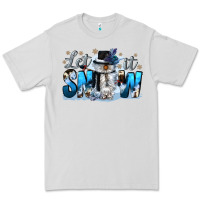 Dove Grey let it snow Premium Tee - CowGirlArtShop
