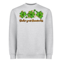 Heather Grey shake your shamrocks Heavyweight Sweatshirt - AdoDesignShop