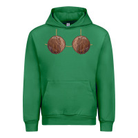 Emerald coconut bra easy adult halloween tiki party costume t shirt Urban Hoodie - linhVisuals