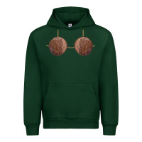 Forest Green coconut bra easy adult halloween tiki party costume t shirt Urban Hoodie - linhVisuals