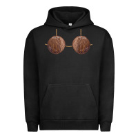 Pigment Black coconut bra easy adult halloween tiki party costume t shirt Urban Hoodie - linhVisuals