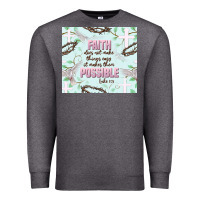 Charcoal Heather faith does not make things easy Premium Sweatshirt - JahusDesignShop