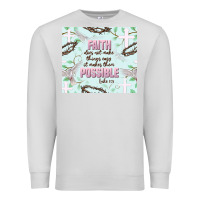 Dove Grey faith does not make things easy Premium Sweatshirt - JahusDesignShop
