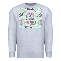 Heather Grey faith does not make things easy Premium Sweatshirt - JahusDesignShop
