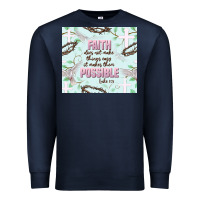 Navy faith does not make things easy Premium Sweatshirt - JahusDesignShop