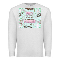 Oatmeal Heather faith does not make things easy Premium Sweatshirt - JahusDesignShop