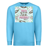 Ocean Blue faith does not make things easy Premium Sweatshirt - JahusDesignShop