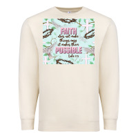 Sandshell faith does not make things easy Premium Sweatshirt - JahusDesignShop
