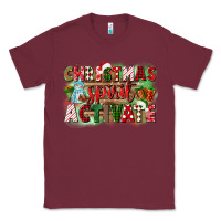 Burgundy christmas spirit activate Classic Tee - CowGirlArtShop