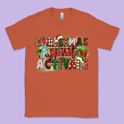Christmas Spirit Activate Classic Tee Designed By Cowgirlartshop