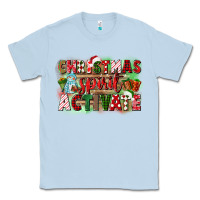 Dusty Blue christmas spirit activate Classic Tee - CowGirlArtShop