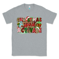 Heather Grey christmas spirit activate Classic Tee - CowGirlArtShop