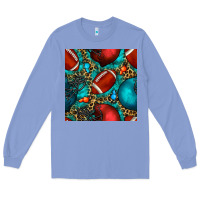 Colony Blue american football helmet with leopard and gemstone Long Sleeve Tee - BundleAndBundleShop