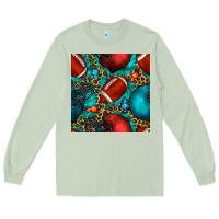 Matcha american football helmet with leopard and gemstone Long Sleeve Tee - BundleAndBundleShop