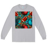 American Football Helmet With Leopard And Gemstone Long Sleeve Tee | Teevron