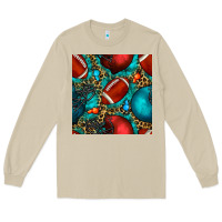 Mushroom american football helmet with leopard and gemstone Long Sleeve Tee - BundleAndBundleShop