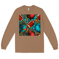 Toasted Coconut american football helmet with leopard and gemstone Long Sleeve Tee - BundleAndBundleShop
