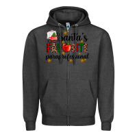 Charcoal Heather santa's favorite  paraprofesyonal Zipper Hoodie - AdoDesignShop