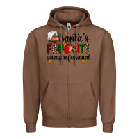 Chestnut santa's favorite  paraprofesyonal Zipper Hoodie - AdoDesignShop