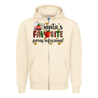 Sandshell santa's favorite  paraprofesyonal Zipper Hoodie - AdoDesignShop