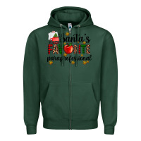 Sports Green santa's favorite  paraprofesyonal Zipper Hoodie - AdoDesignShop