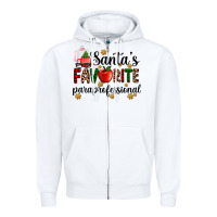 White santa's favorite  paraprofesyonal Zipper Hoodie - AdoDesignShop