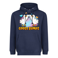 Navy goose bumps Heavyweight Hoodie - JahusDesignShop