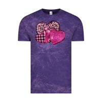 Cloud Purple breast cancer hearts Vintage Tee - FaDigitalArtStudio
