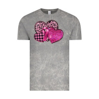 Cloud Rock breast cancer hearts Vintage Tee - FaDigitalArtStudio