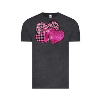 Vintage Black breast cancer hearts Vintage Tee - FaDigitalArtStudio