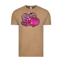 Breast Cancer Hearts Vintage Tee | Teevron