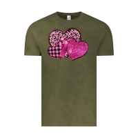 Vintage Olive breast cancer hearts Vintage Tee - FaDigitalArtStudio