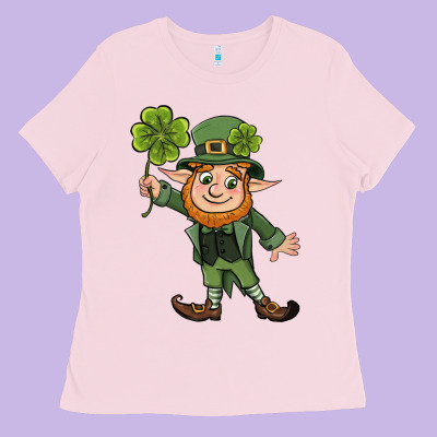 St. Patrick's Day Elf Ladies Tee Designed By Cowgirlartshop