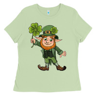 Matcha St. Patrick's day elf Ladies Tee - CowGirlArtShop